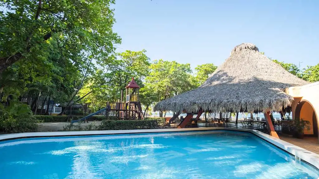 A teal pool at Barcelo Montelimar Nicaragua with Voyages Aqua Terra