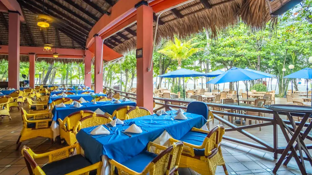 A restaurant at Barcelo Montelimar Nicaragua with Voyages Aqua Terra