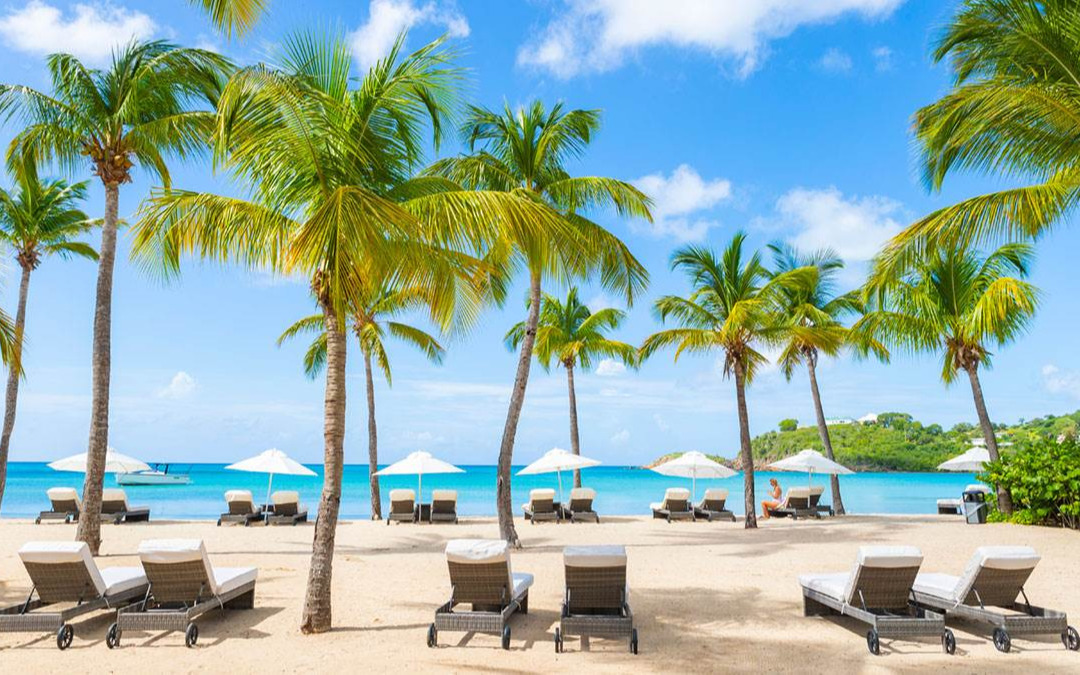 Private beach