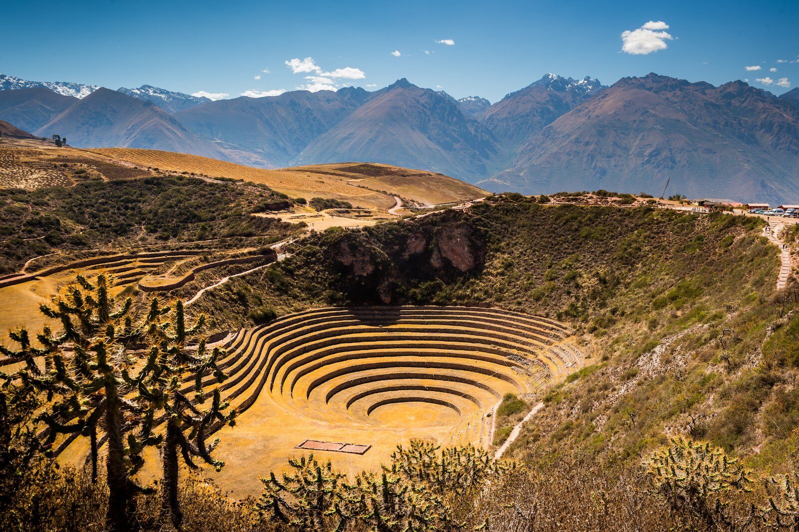 Terrasses incas en cercle de Moray, dans la Vallée sacrée