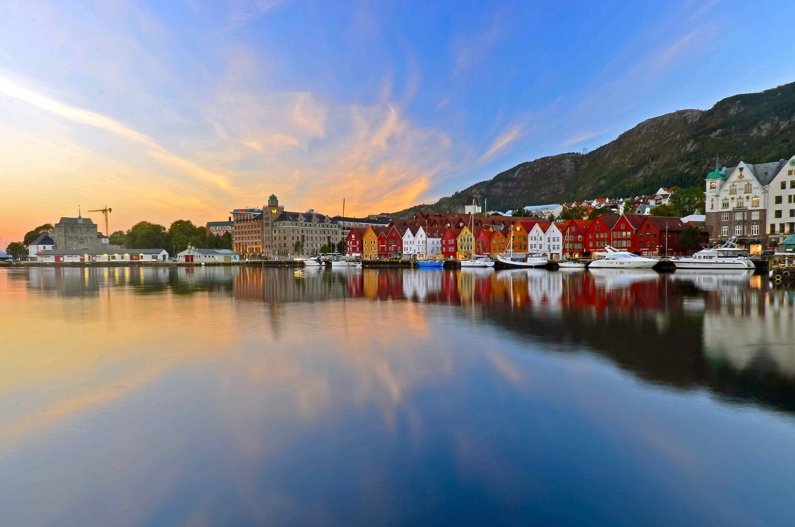 Maisons colorées du quai de Bryggen, à Bergen