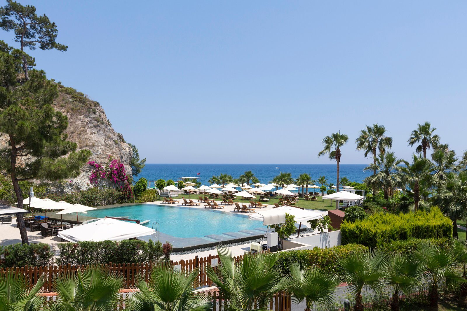 Club Med Palmiye between the Taurus Mountains and the Mediterranean