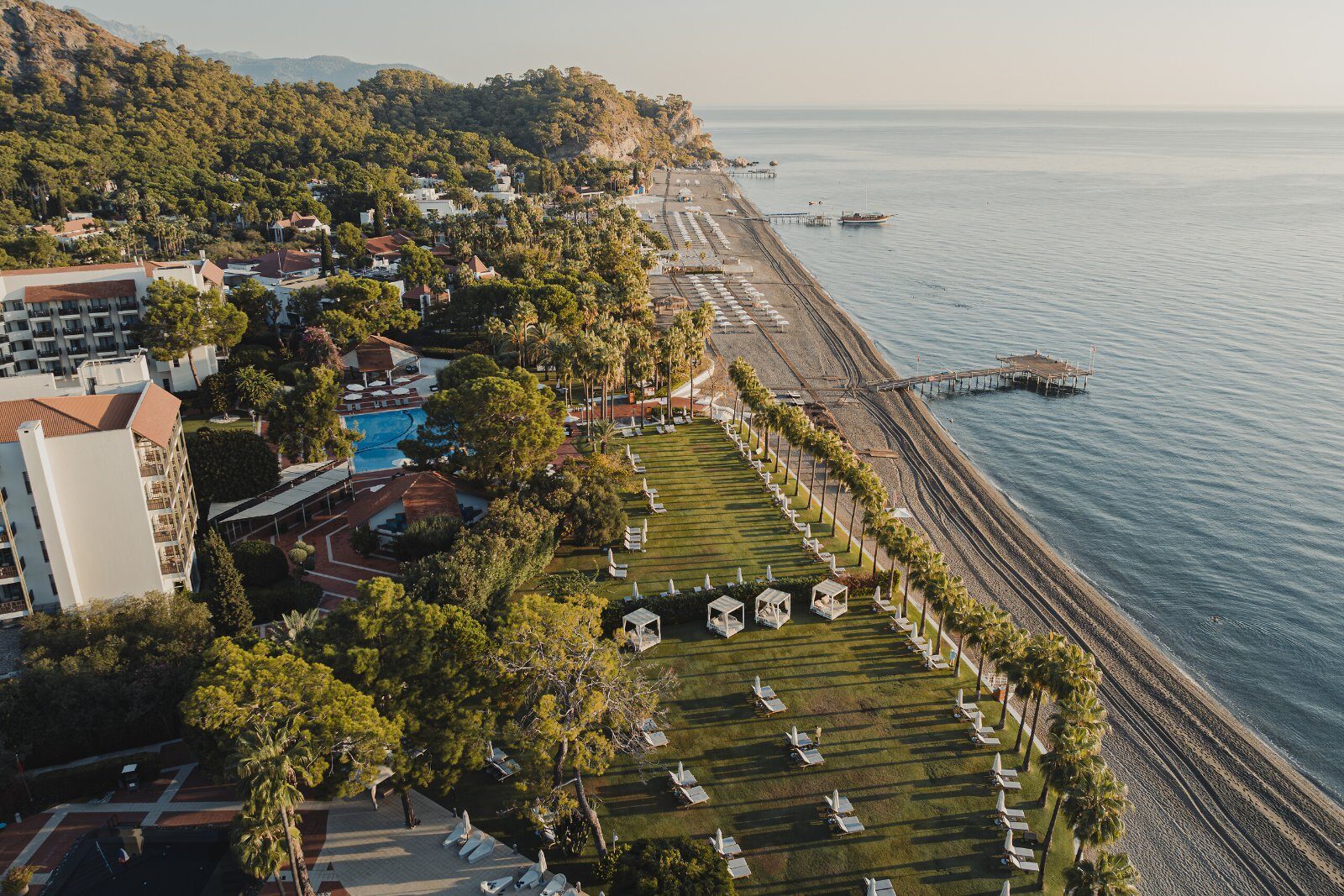 The Kemer coast from above at Club Med Palmiye