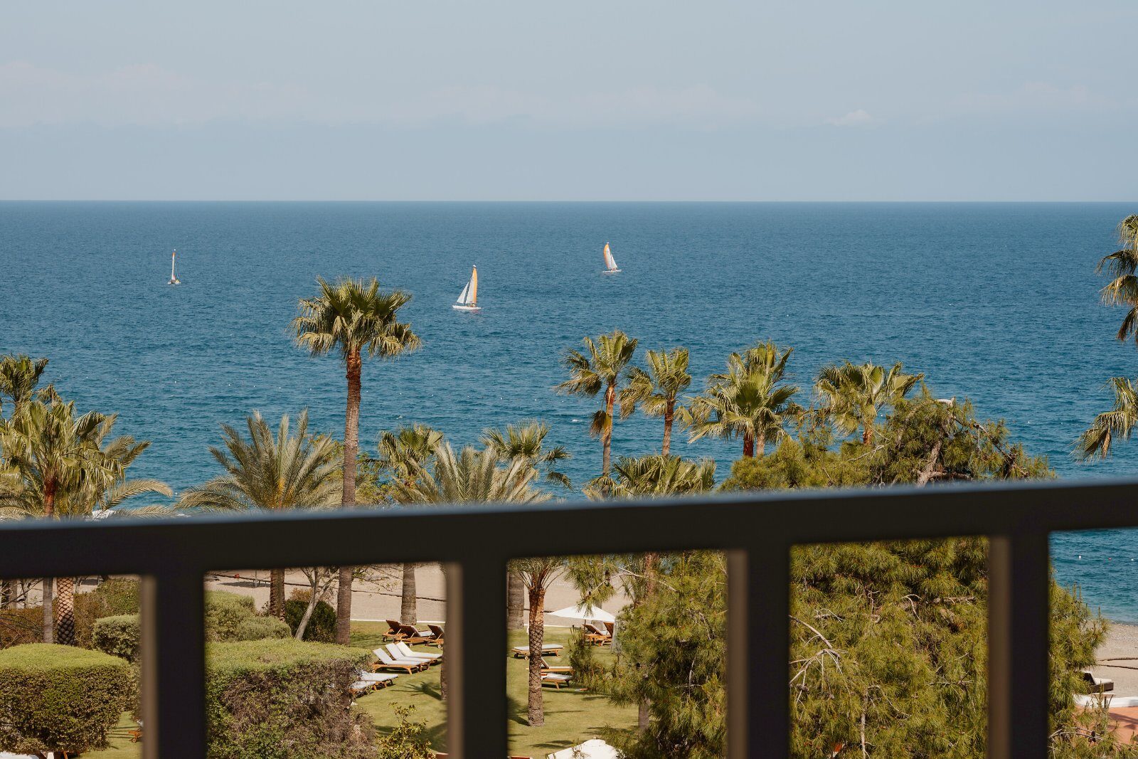 Sea view from a balcony at Club Med Palmiye Hotel