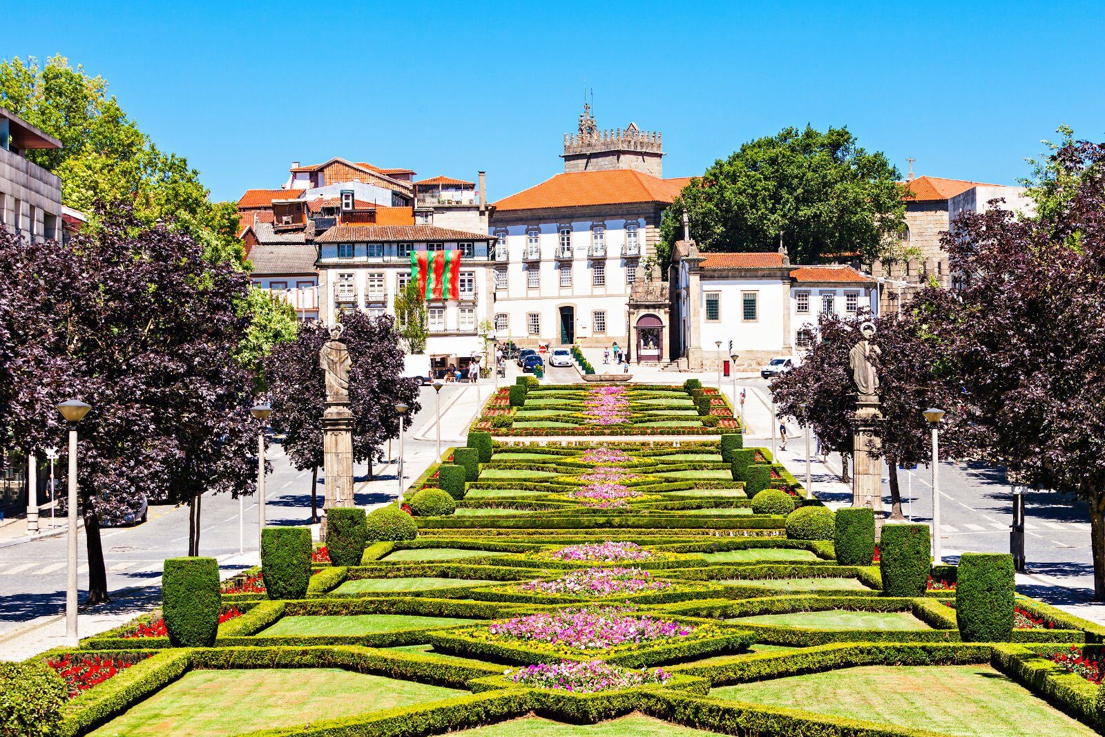 Formal garden of a Portuguese palace