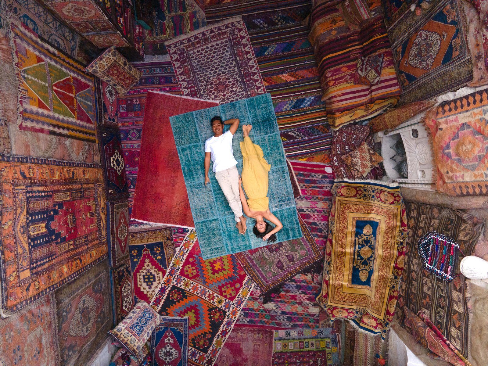 Colourful Turkish carpets