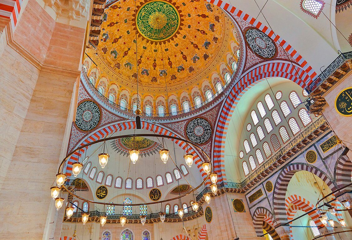 Ornate dome of an Istanbul mosque