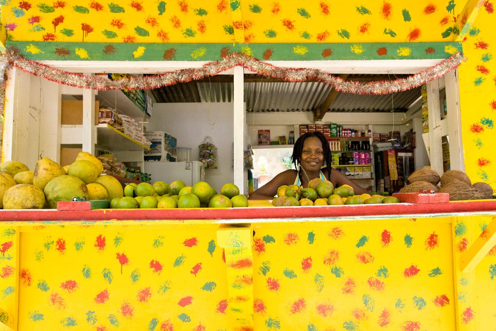 Fruit stall at a Creole market