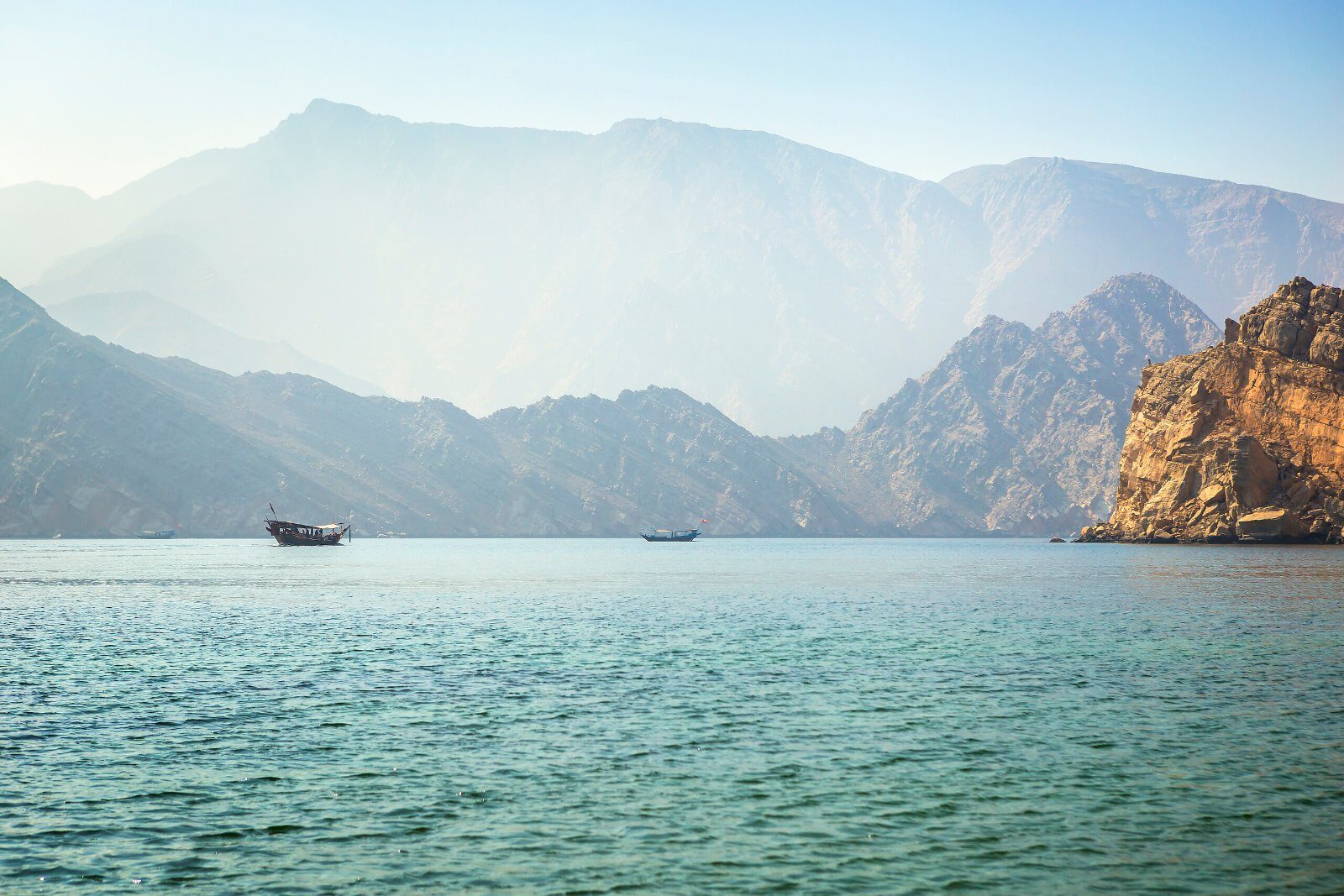 Fjord of the Musandam Peninsula, Oman