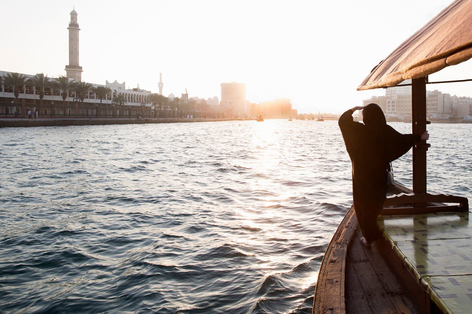 Traditional abra on Dubai Creek