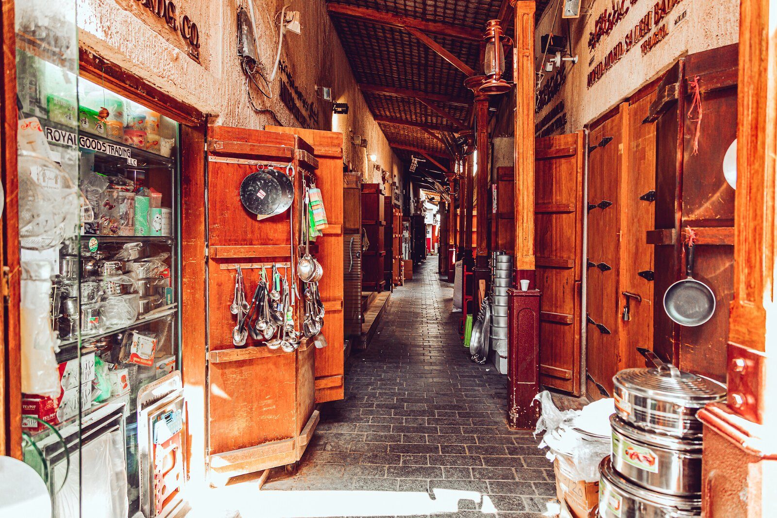 Covered alley in a Dubai souk