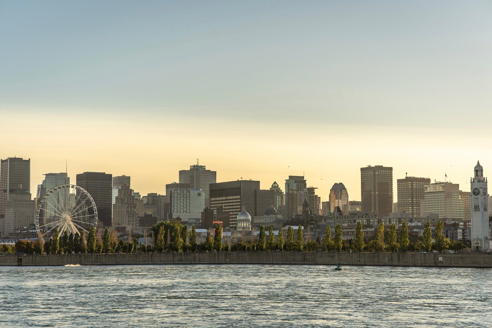 Montreal seen from the St. Lawrence River