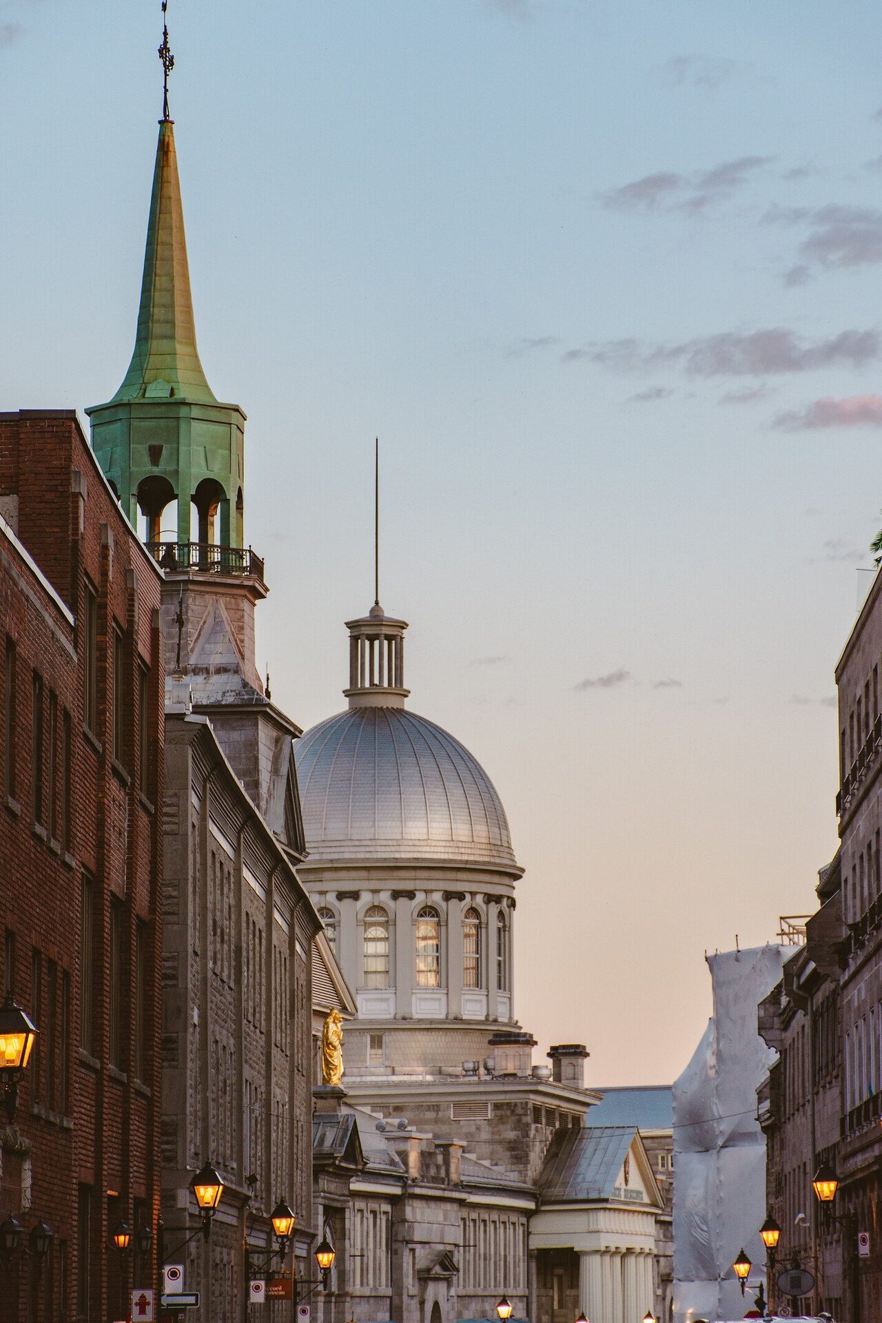 Church steeple in Old Quebec