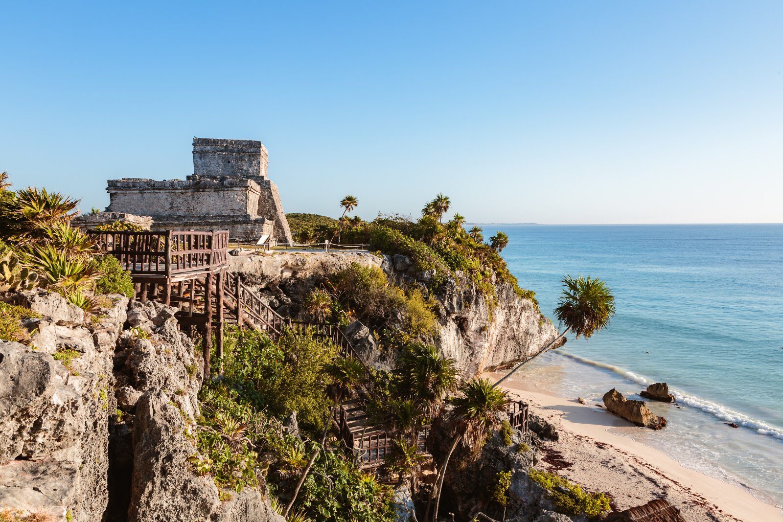 Tulum ruins on the Caribbean Sea