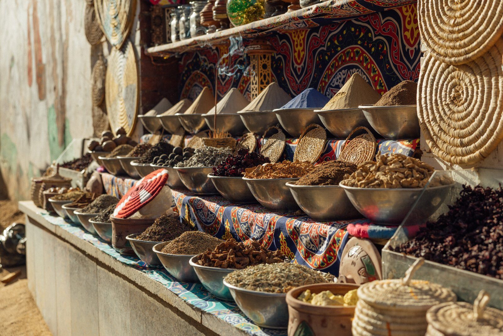 Market stall in an Egyptian souk