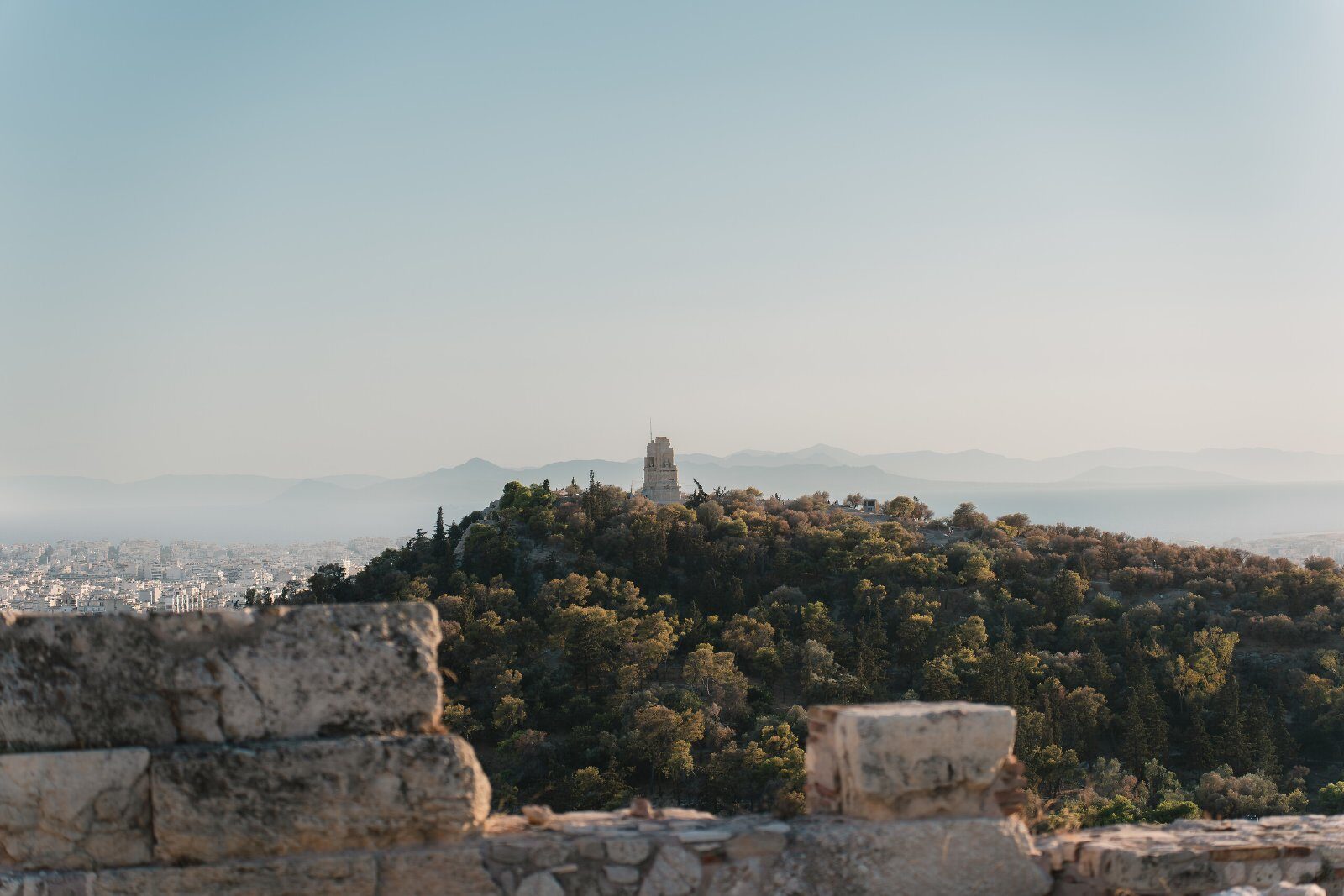 Athens seen from a hill