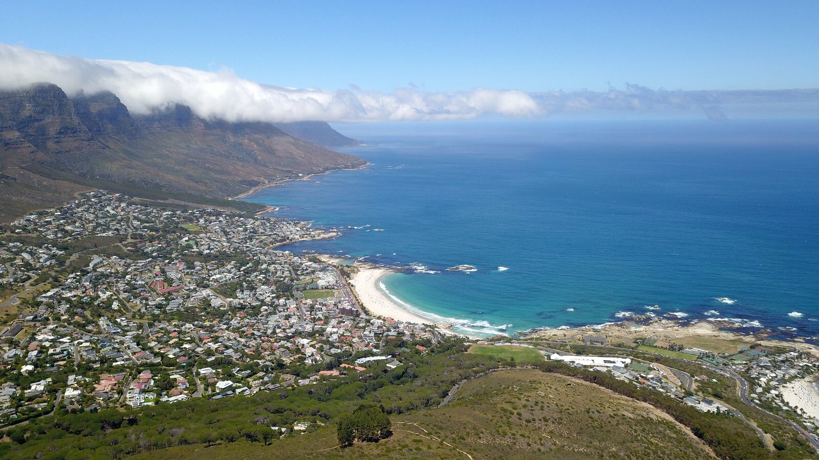 Beaches and mountains of Cape Town, South Africa