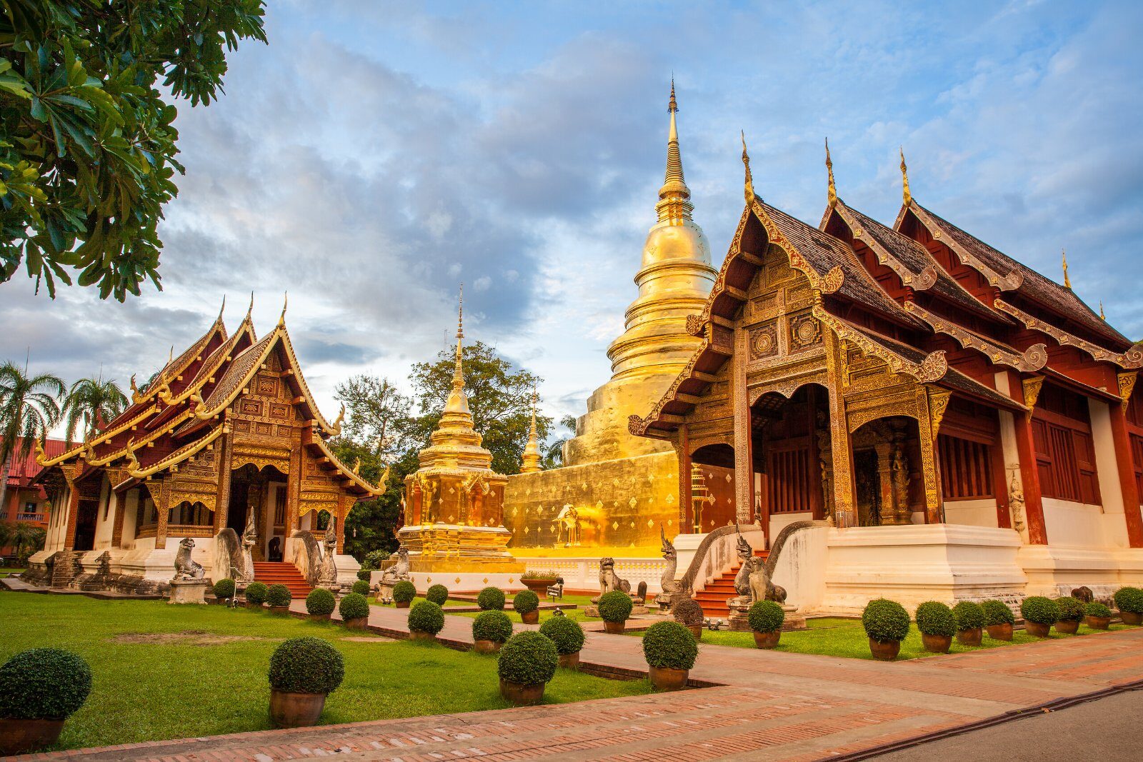 Golden temple in northern Thailand