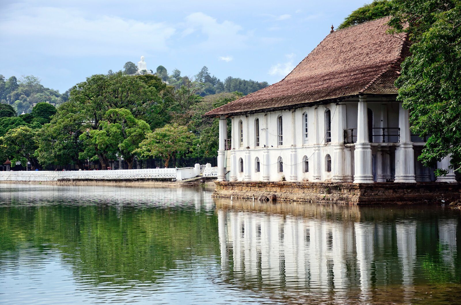 Colonial mansion by the water in Sri Lanka