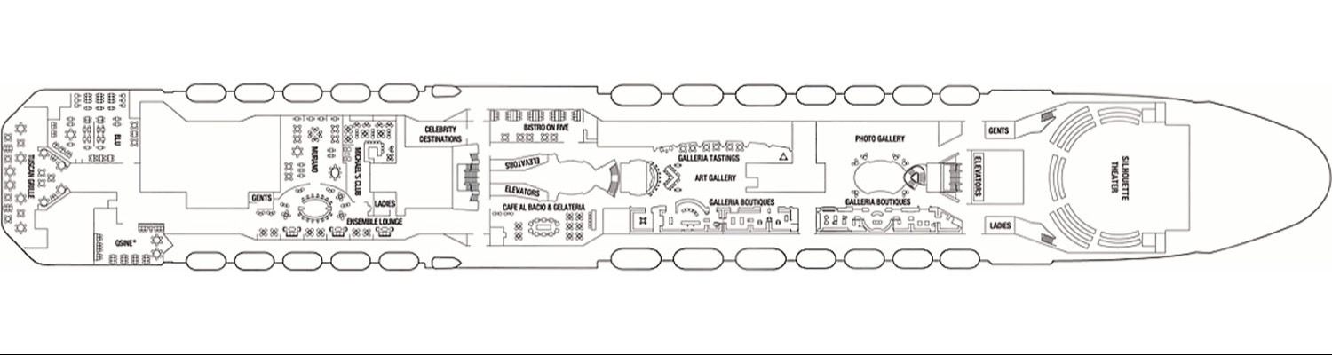 Celebrity Silhouette pont 5 Entertainment