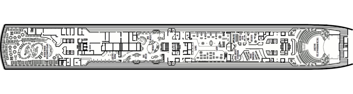 ms Nieuw Amsterdam pont 3 Promenade