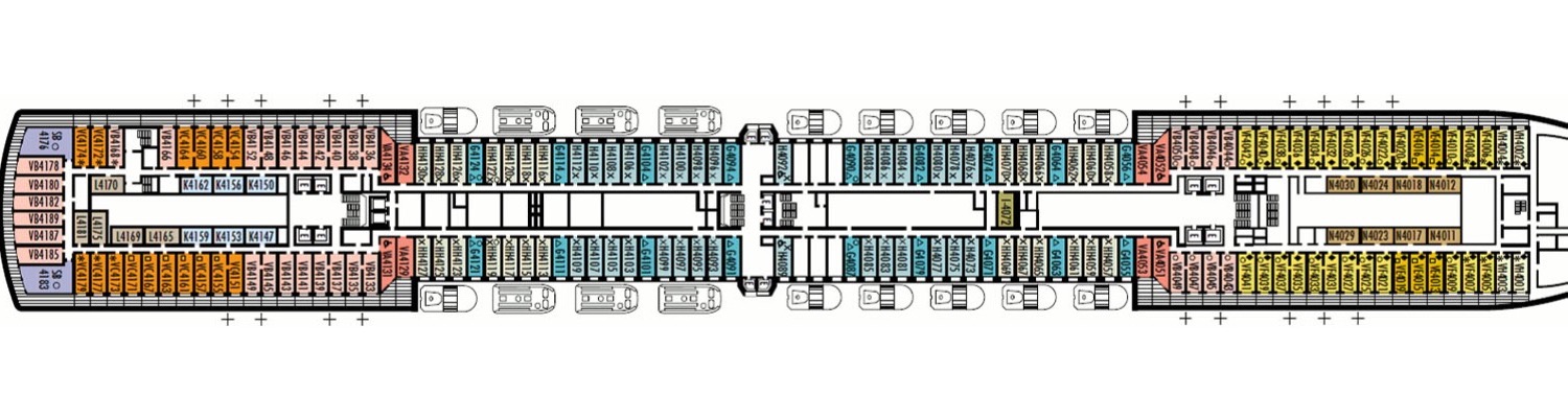 ms Nieuw Amsterdam pont 4 Upper Promenade