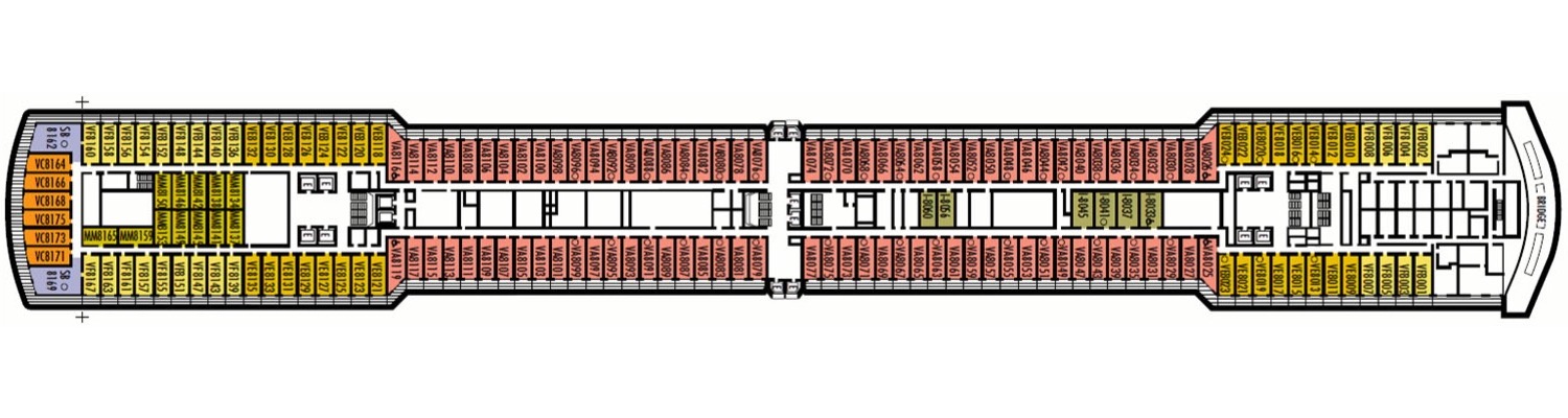 ms Nieuw Amsterdam pont 8 Navigation