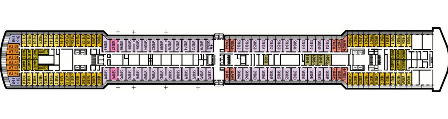 ms Noordam pont 8 Navigation