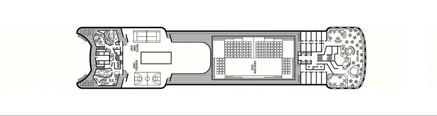 ms Zaandam pont 9 Sports