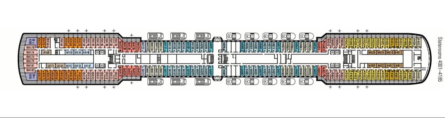 ms Zuiderdam pont 4 Upper Promenade
