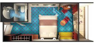 Croisière NCL Norwegian Cruise Line Sky Cabine balcon plan Croisière NCL Norwegian Cruise Line Sky Cabine balcon plan