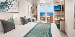 Croisière NCL Norwegian Cruise Line Sky Cabine Face à l'arrière avec balcon poupe Croisière NCL Norwegian Cruise Line Sky Cabine Face à l'arrière avec balcon poupe