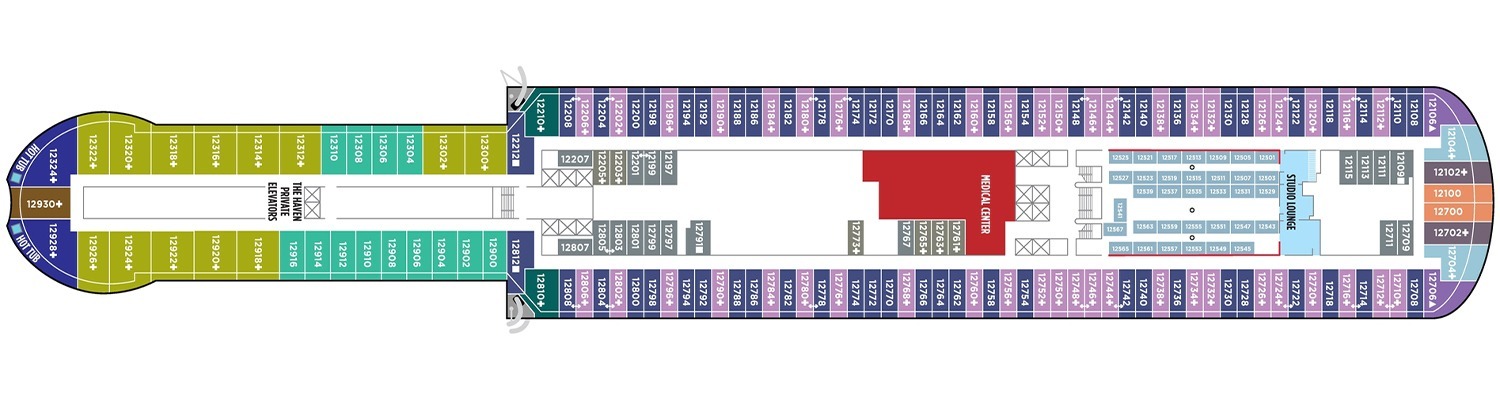 Croisière NCL Norwegian Prima pont 12
