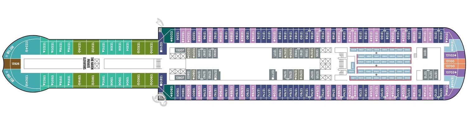 Croisière NCL Norwegian Prima pont 13
