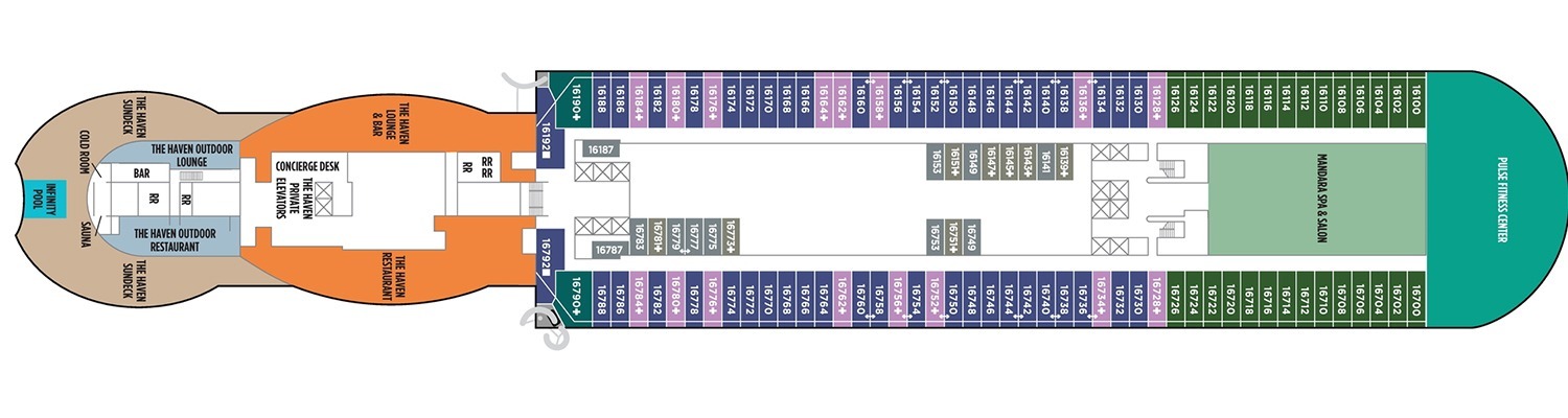 Croisière NCL Norwegian Prima pont 16