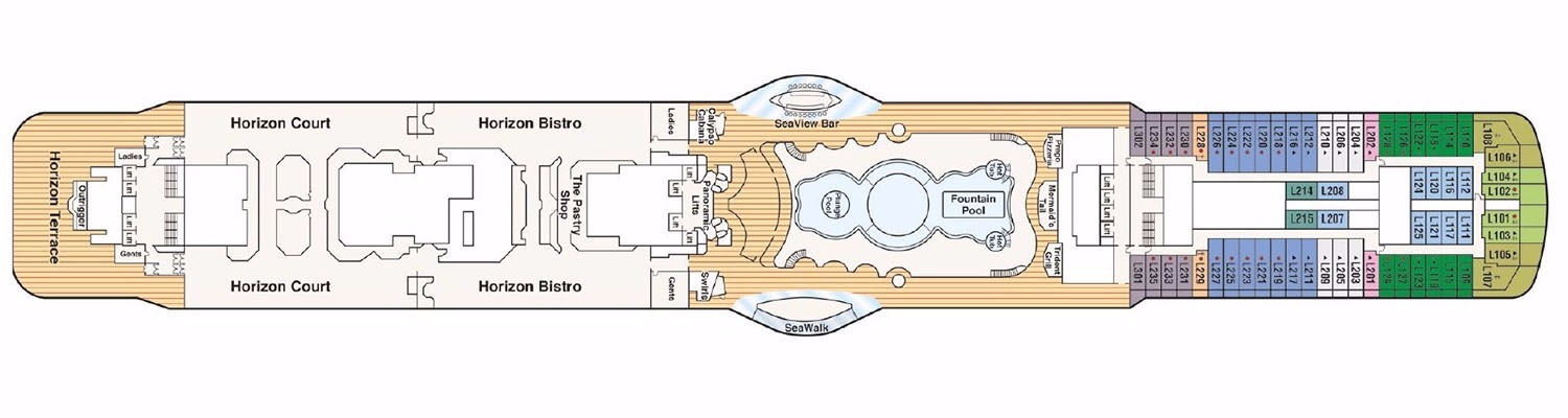 Regal Princess pont 16 Lido