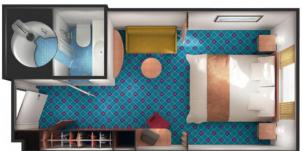 Cruise NCL Norwegian Cruise Line Sky Inside stateroom plan