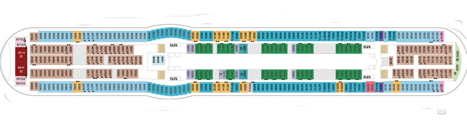 Independence of the Seas deck 8 