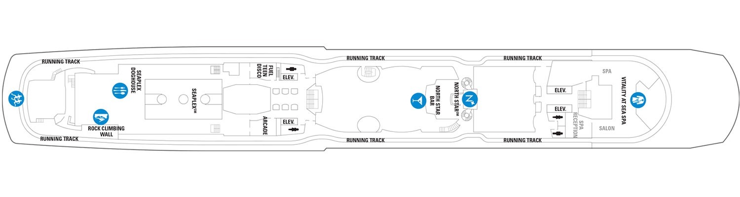Ovation of the Seas deck 15