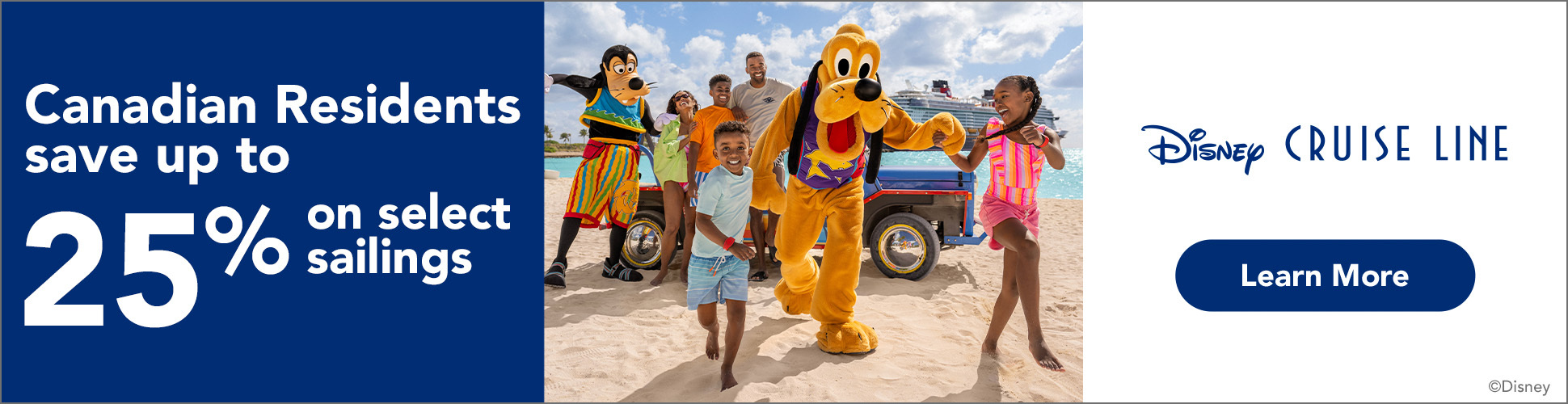 Canadian Residents - Save up to 25% on select Disney Cruise Line sailings