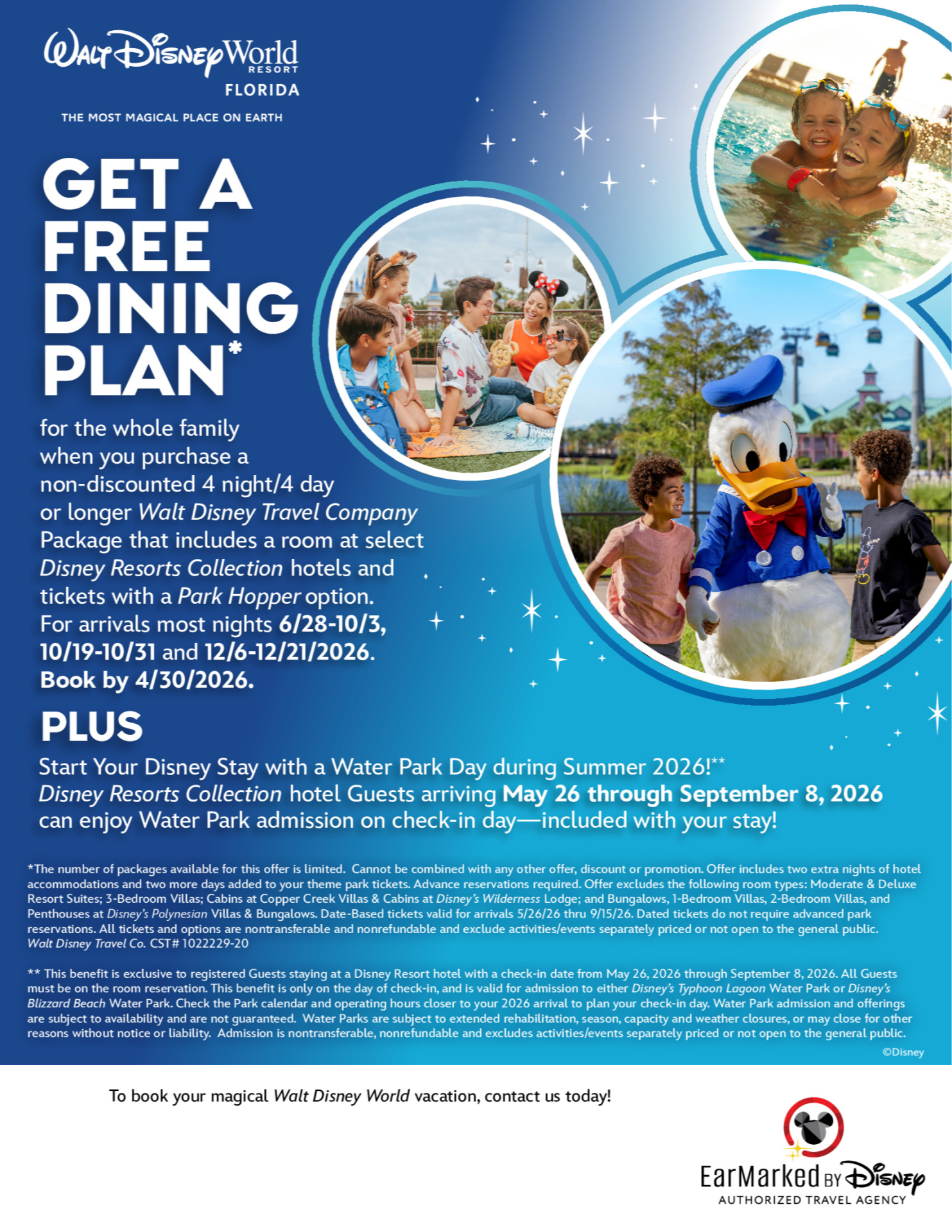 Walt Disney World Resort in Florida Get a free dining plan Magic Makers Voyages Synergia