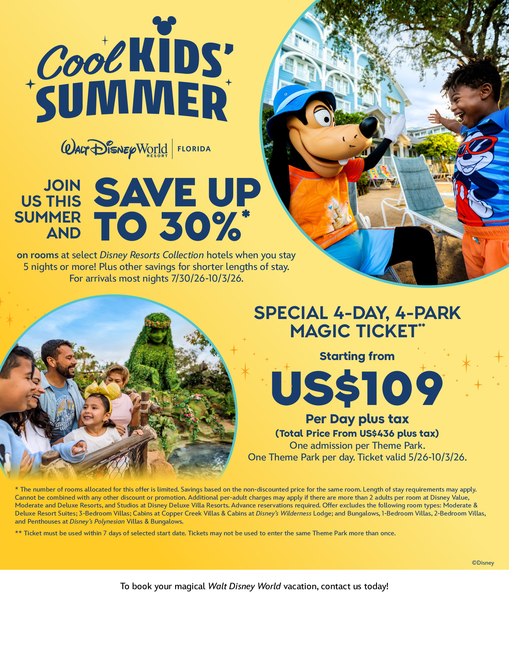 Walt Disney World Resort in Florida Save up to 30% + 4-Day Magical 4-Park Ticket Magic Makers Voyages Synergia