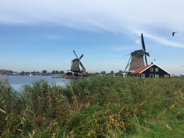 Les moulins &agrave; vent de Zaanse Schans