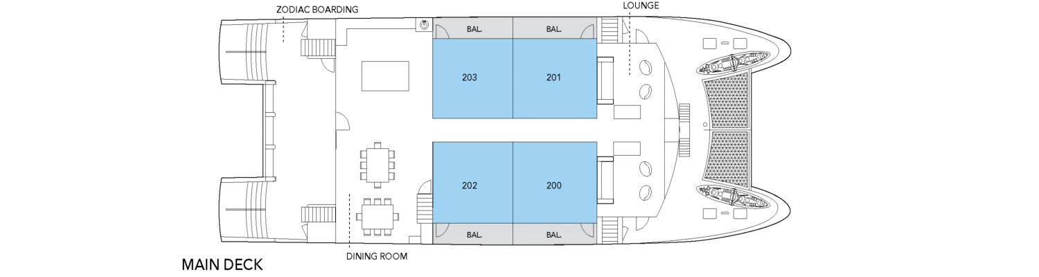 Lindblad Expeditions National Geographic Delfina Main Deck