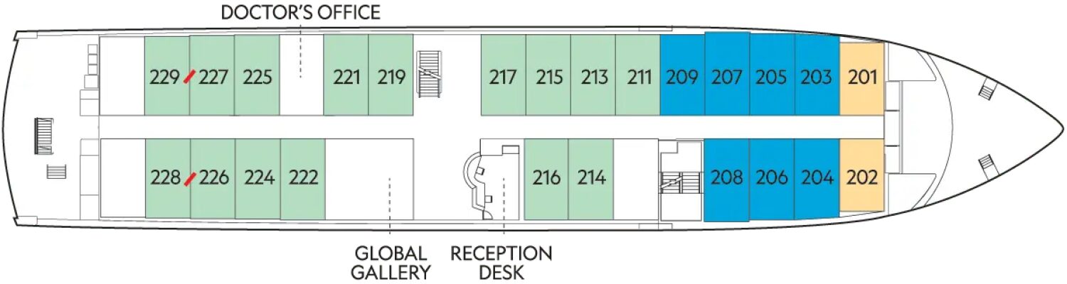 Lindblad Expeditions National Geographic Endeavour II Upper Deck