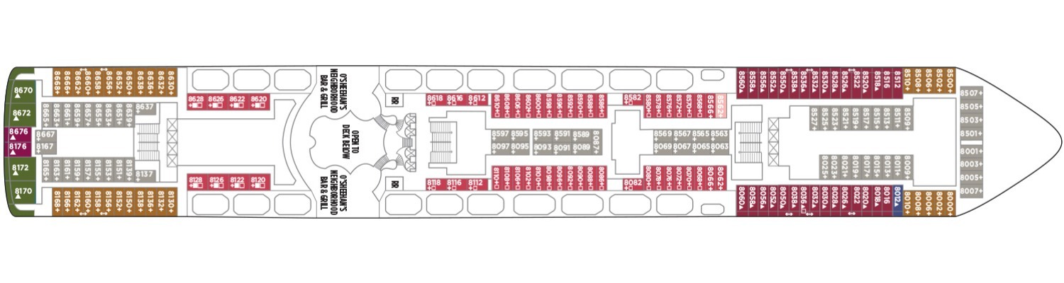 Norwegian Dawn Deck 8