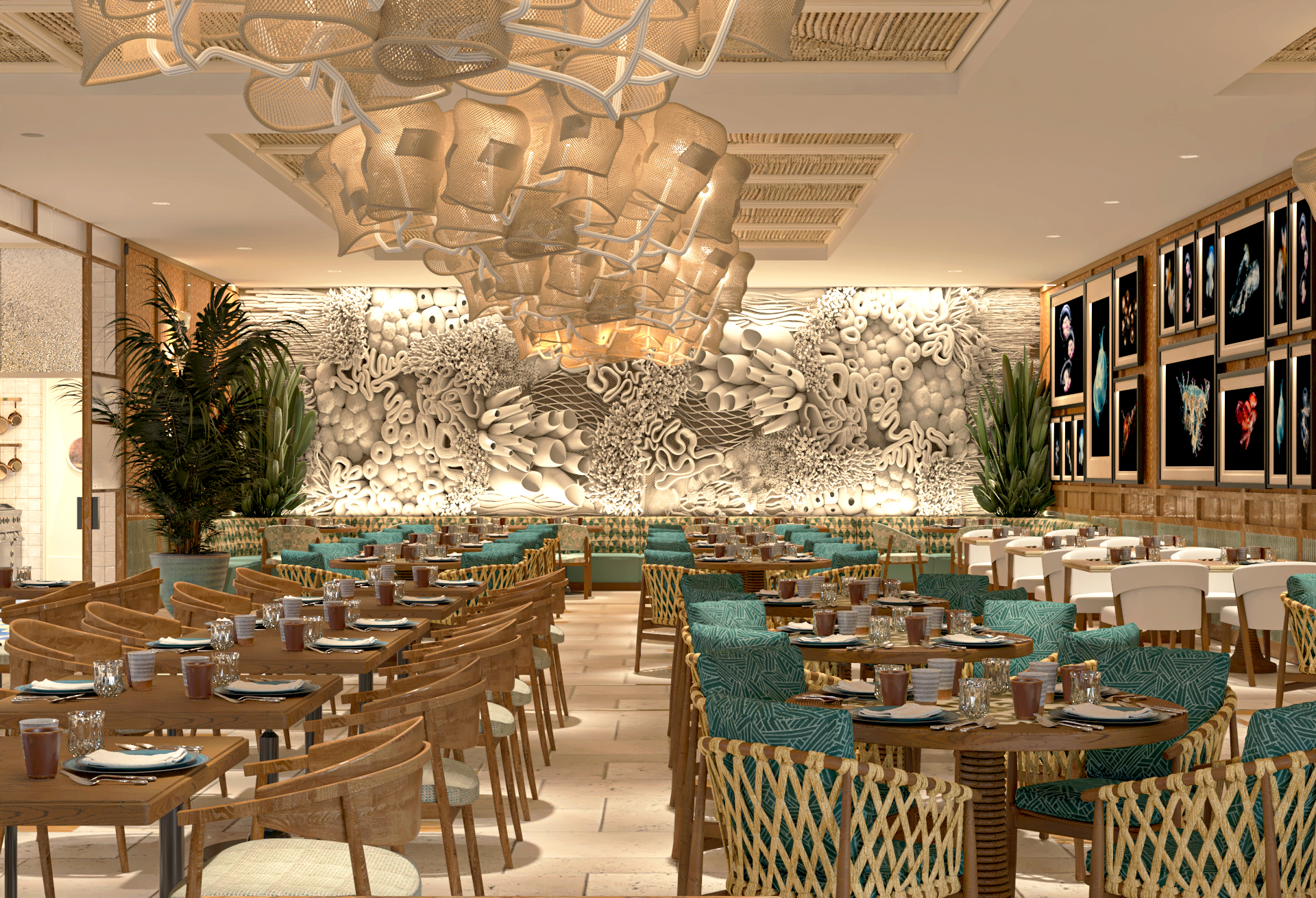 Restaurant at Ocean Azure Costa Mujeres, Cancun with Aquaterra Travels Restaurant at Ocean Azure Costa Mujeres, Cancun with Aquaterra Travels