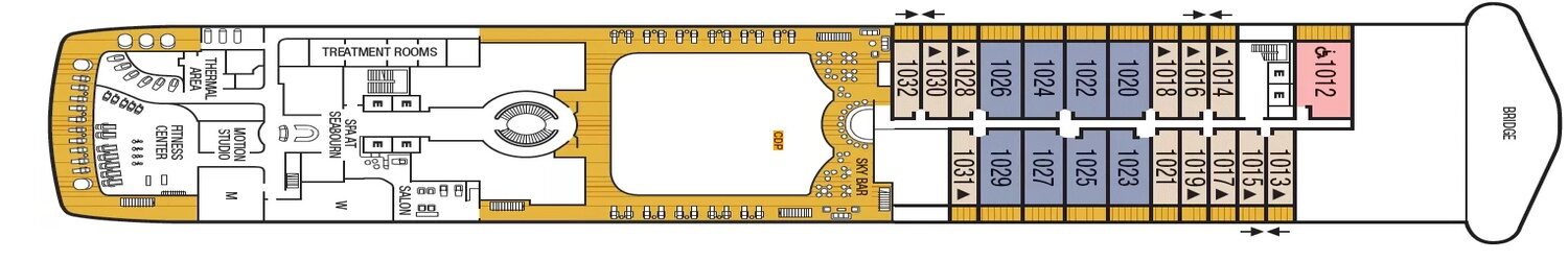 Seabourn Ovation Pont 10