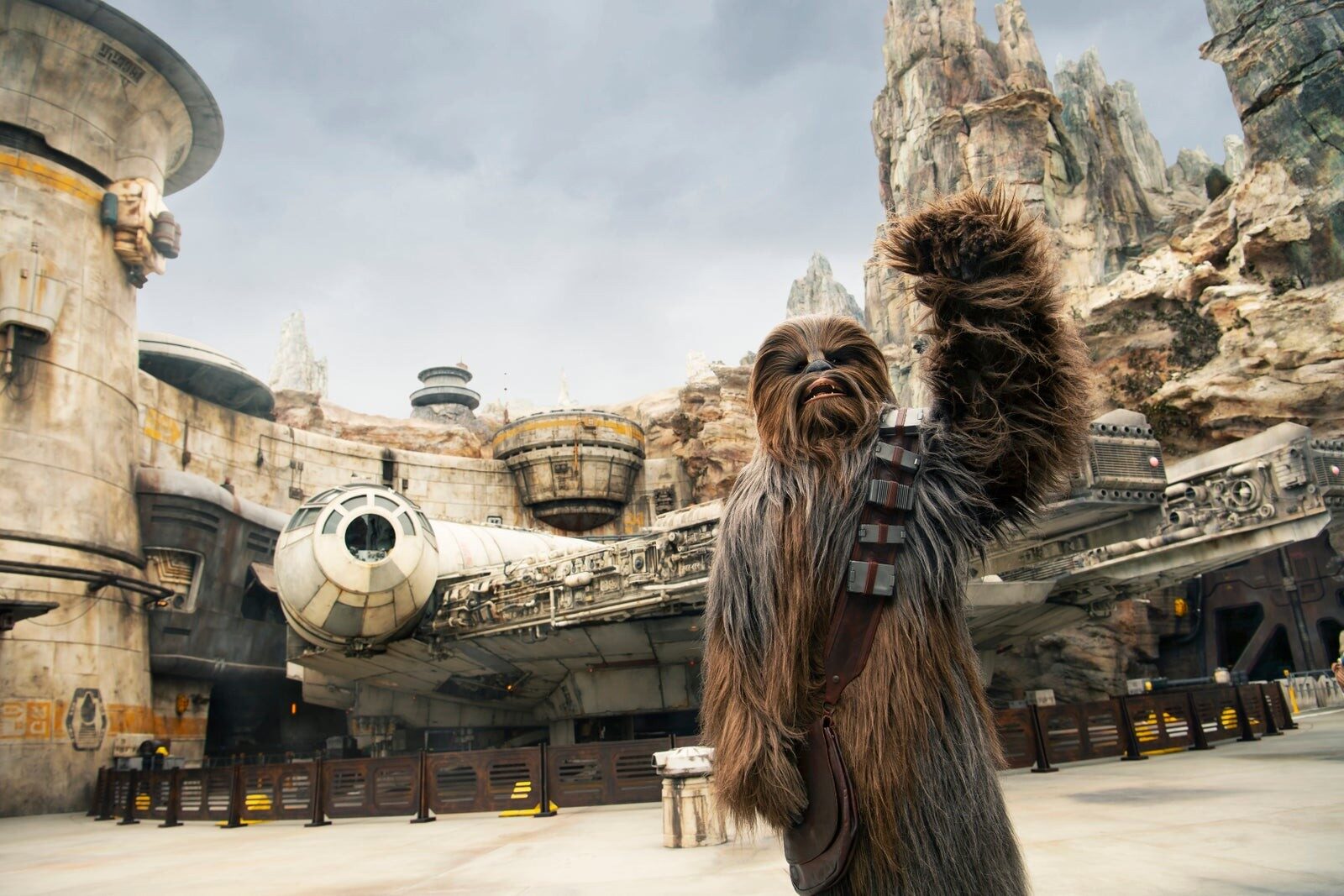 The Black Spire Outpost village at Star Wars: Galaxy's Edge, Disneyland Park The Black Spire Outpost village at Star Wars: Galaxy's Edge, Disneyland Park