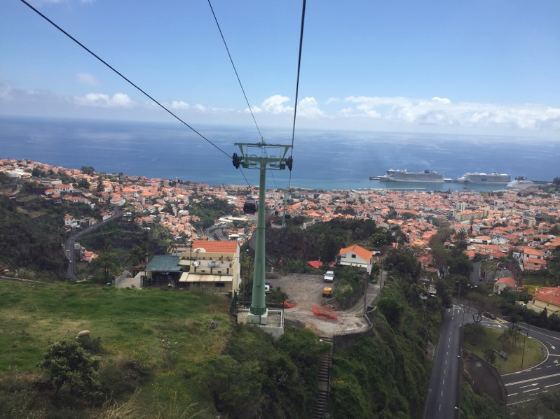 T&eacute;l&eacute;ph&eacute;rique avec vue sur Funchal